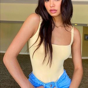 Princess Polly Tamikah bodysuit yellow